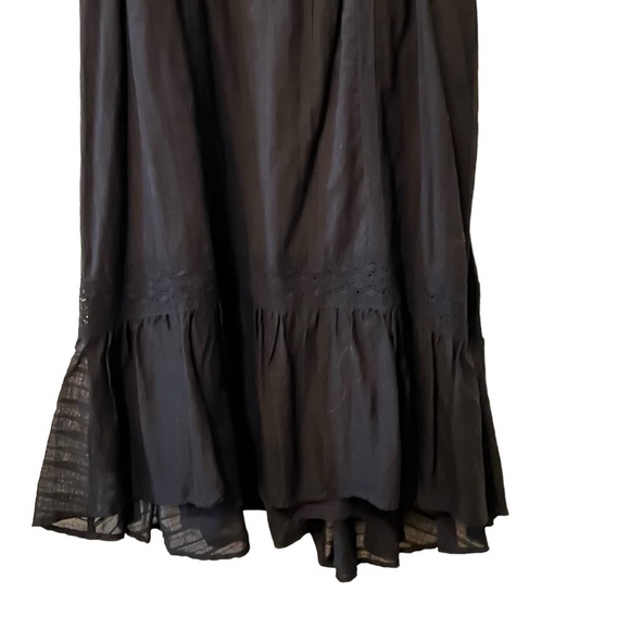 NEW Revolve Ella Moss  ‘Blanca’ Midi Dress in BLACK Large Ruffled Lace - Picture 5 of 16